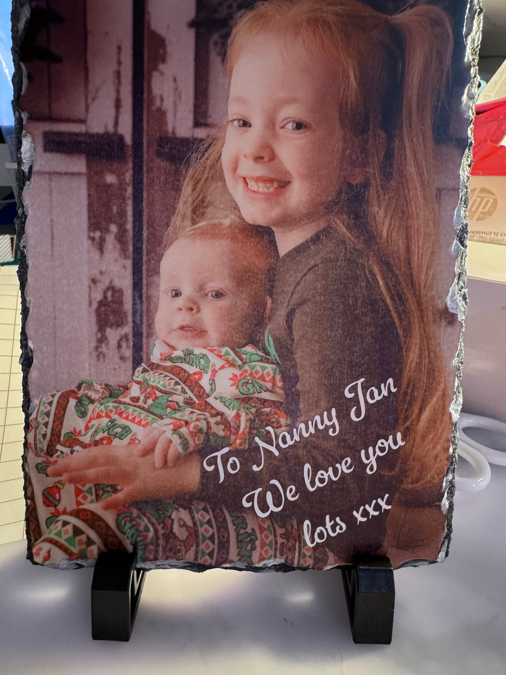 Personalised Photo Rock Slate