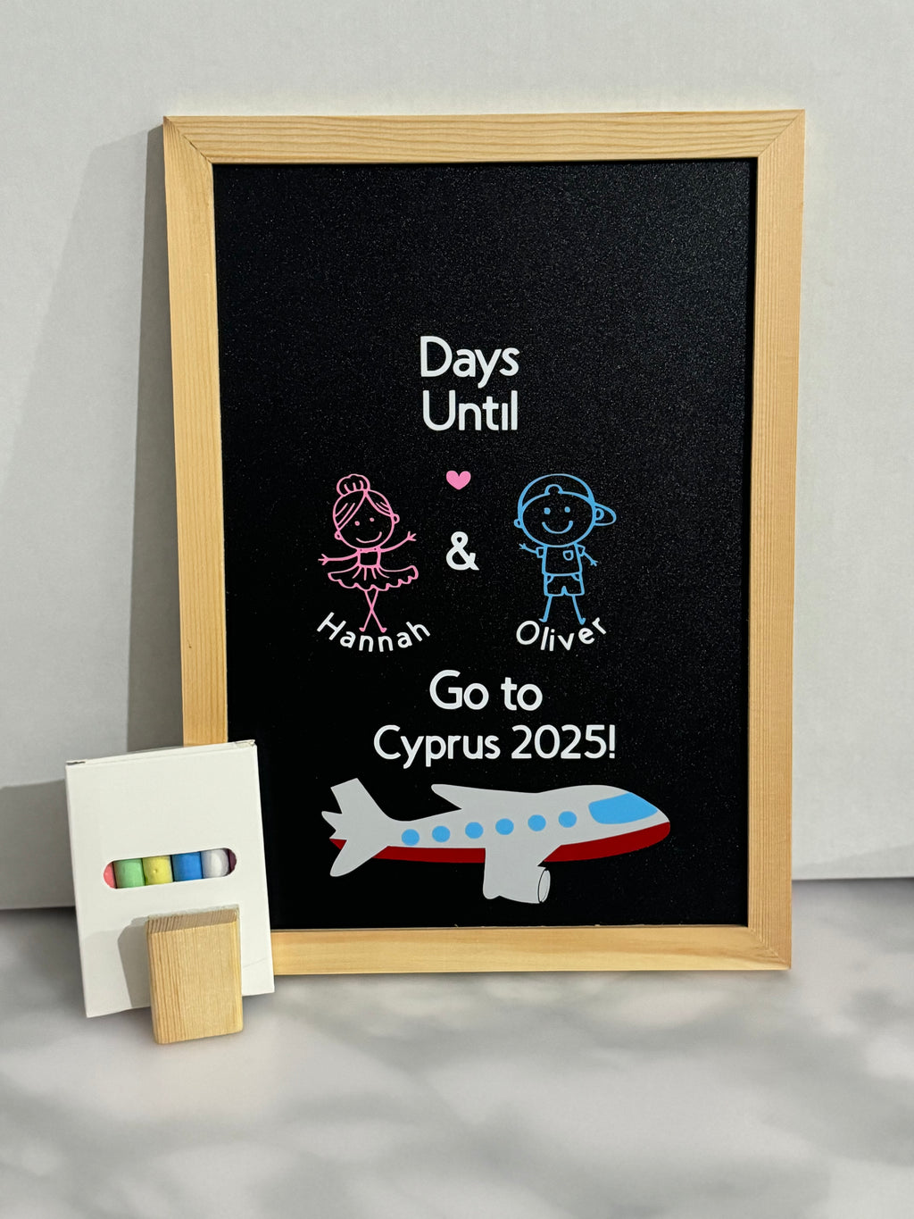 Personalised Holiday or Event Countdown Boards